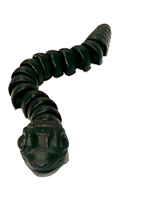 3D Printed Black Snake