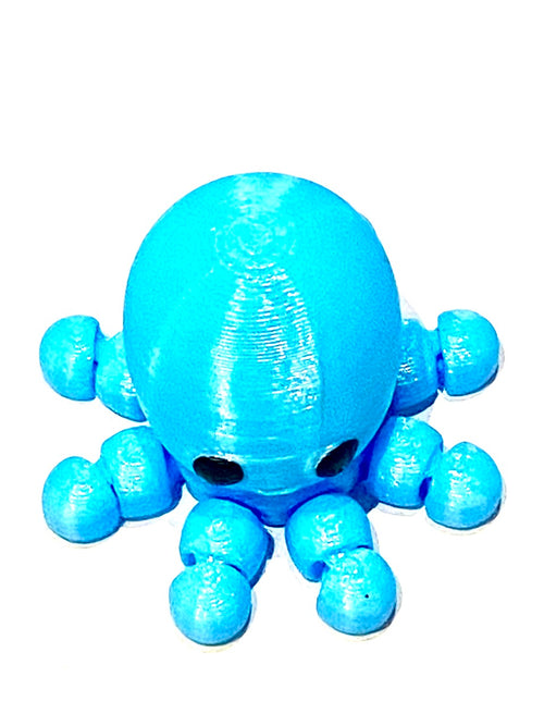 3d Printed Blue Octopus