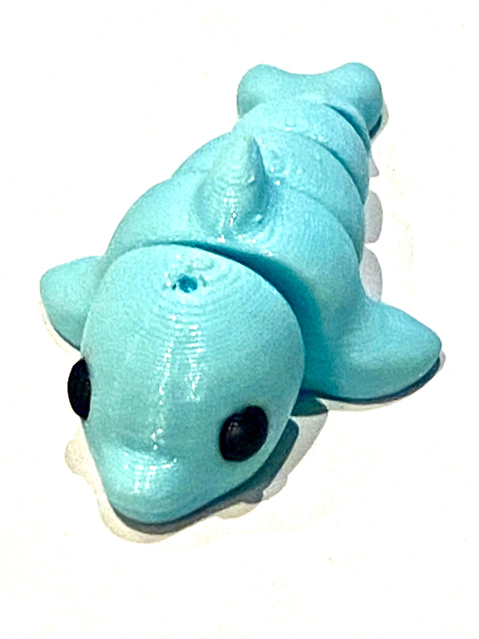 Blue 3d Printed Dolphin