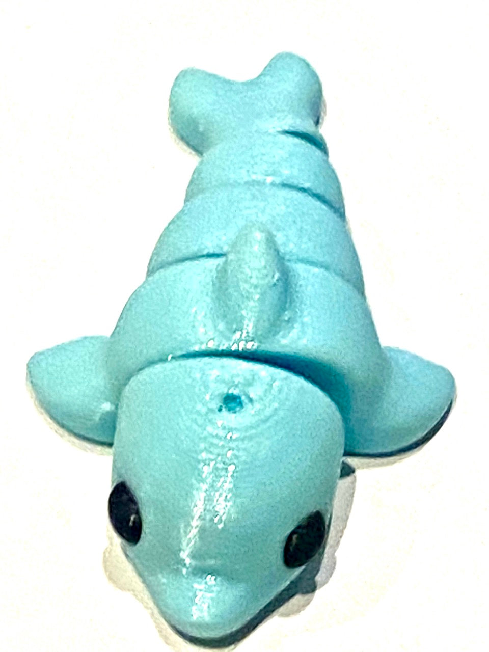 Blue 3d Printed Dolphin