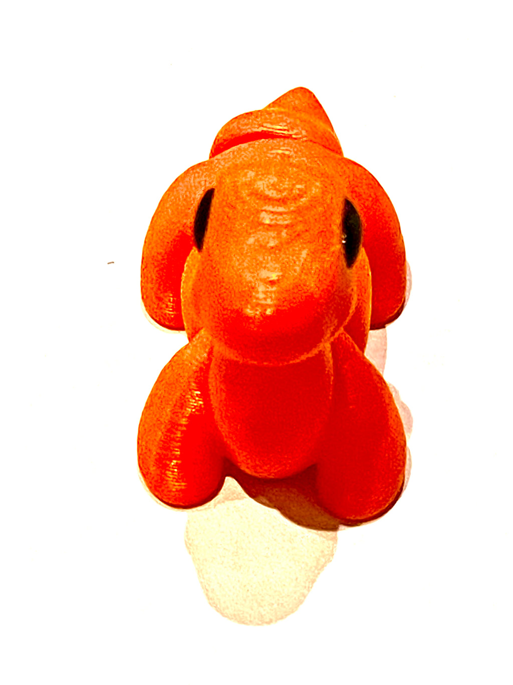 Orange Dinosaur 3d Printed