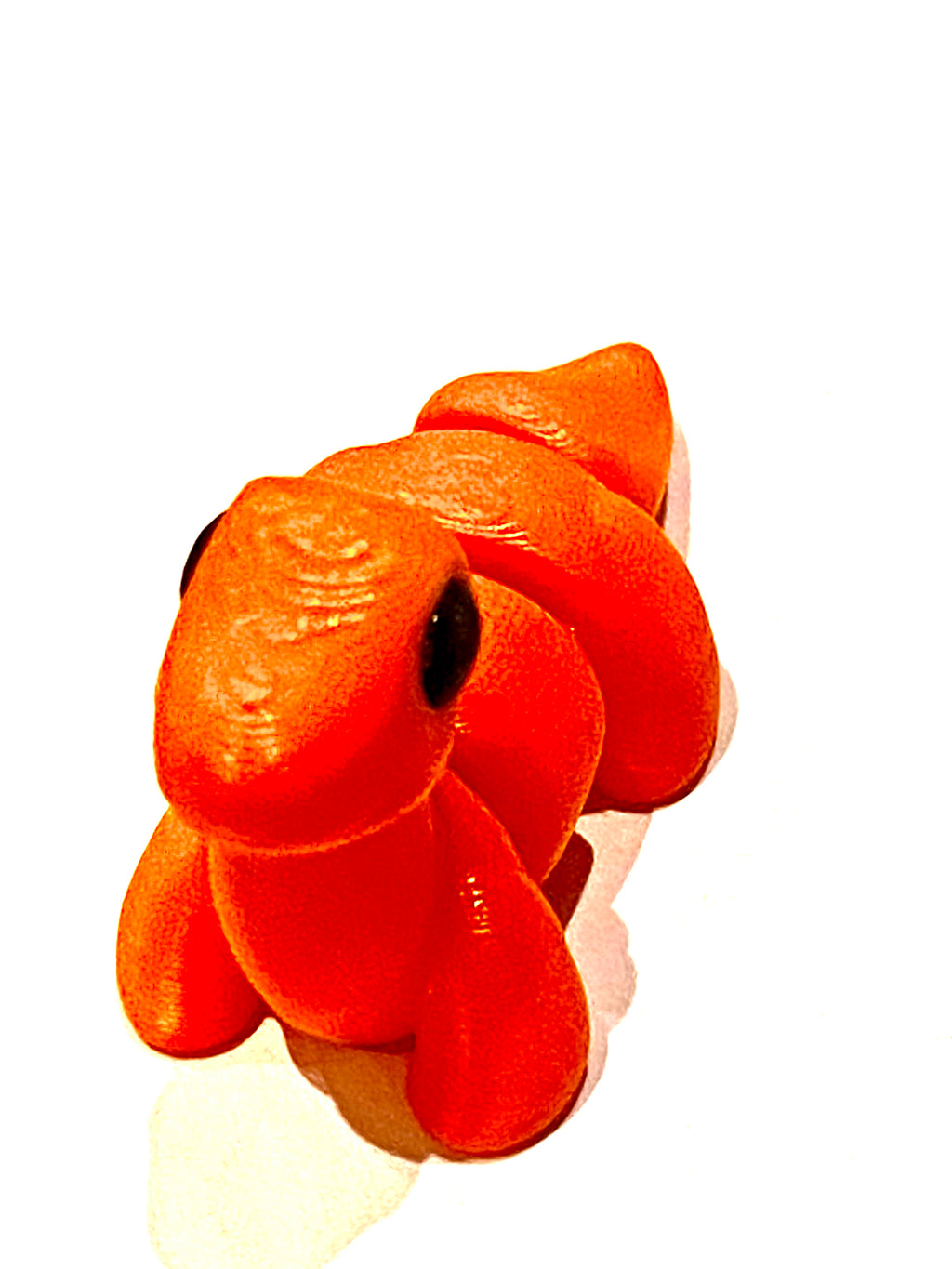 Orange Dinosaur 3d Printed