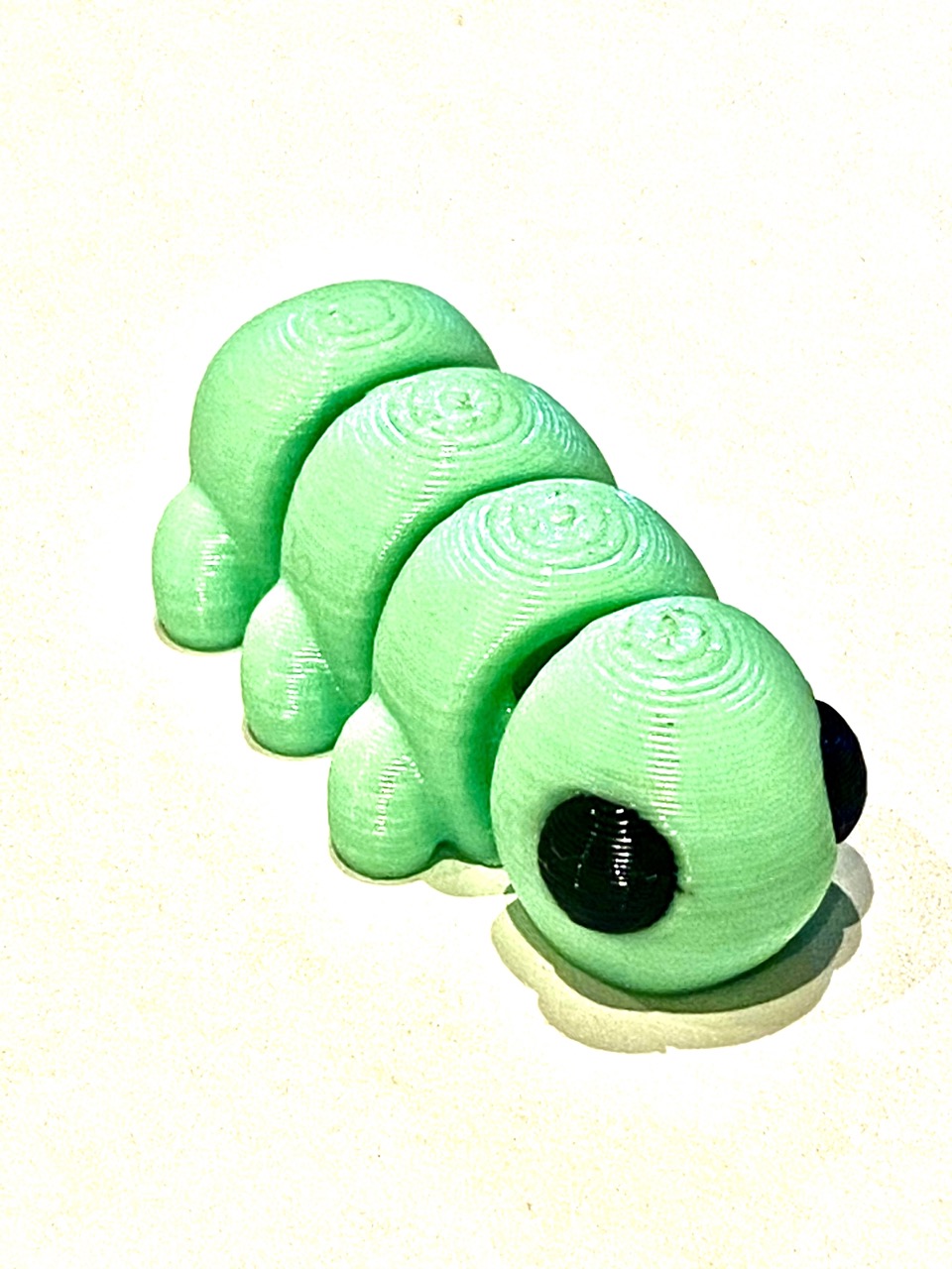 Green 3d Printed Caterpiller