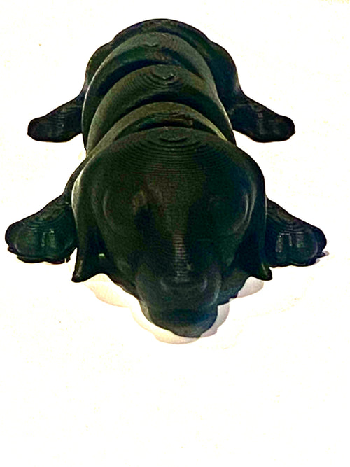 3d Printed Black Sausage Dog