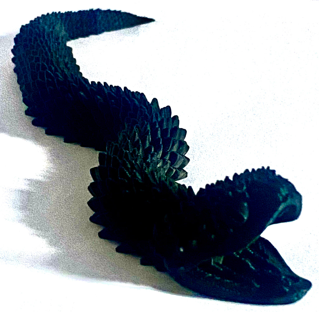 Black Snake 3d Printed