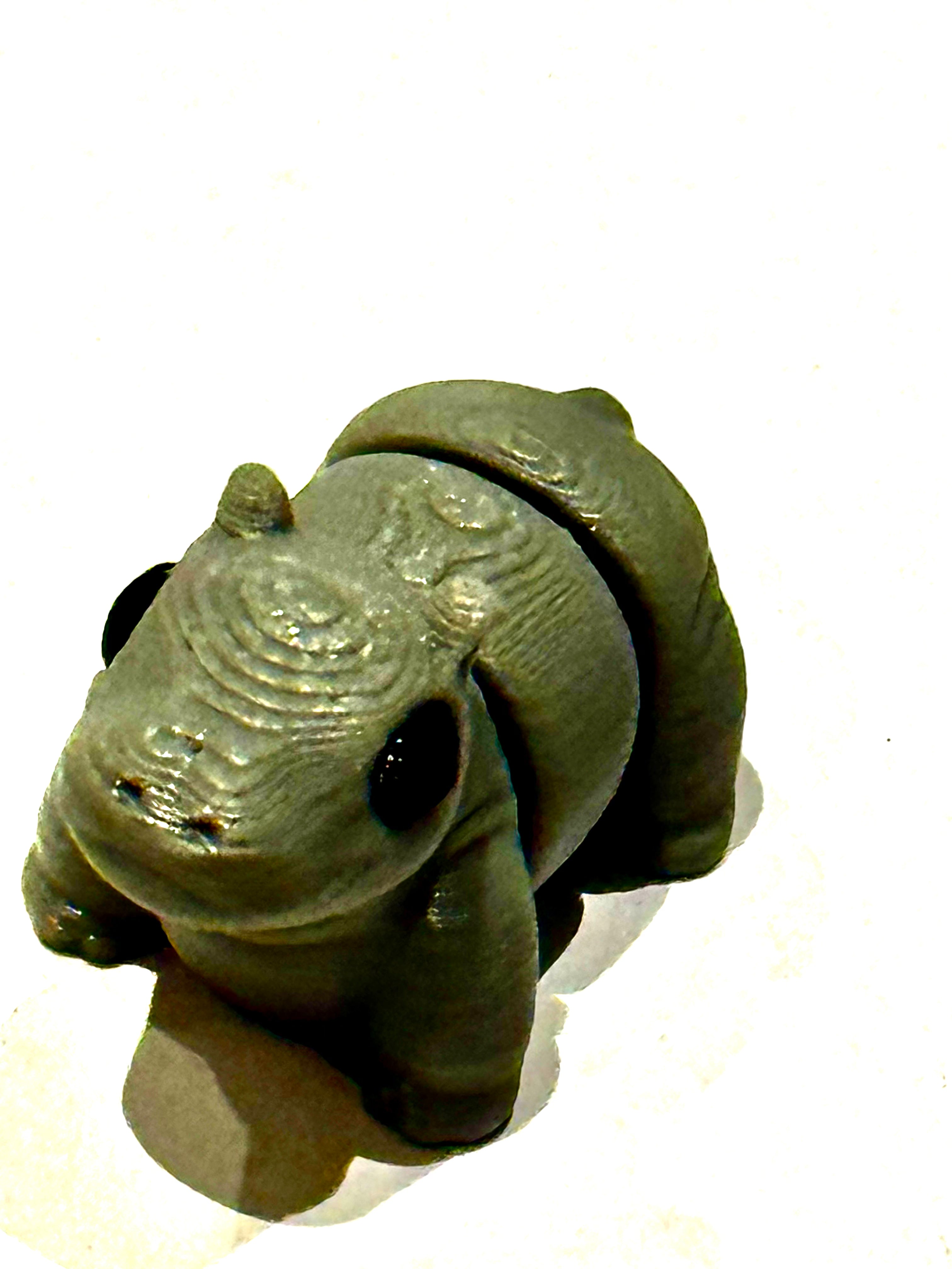 Grey 3d Printed Hippo