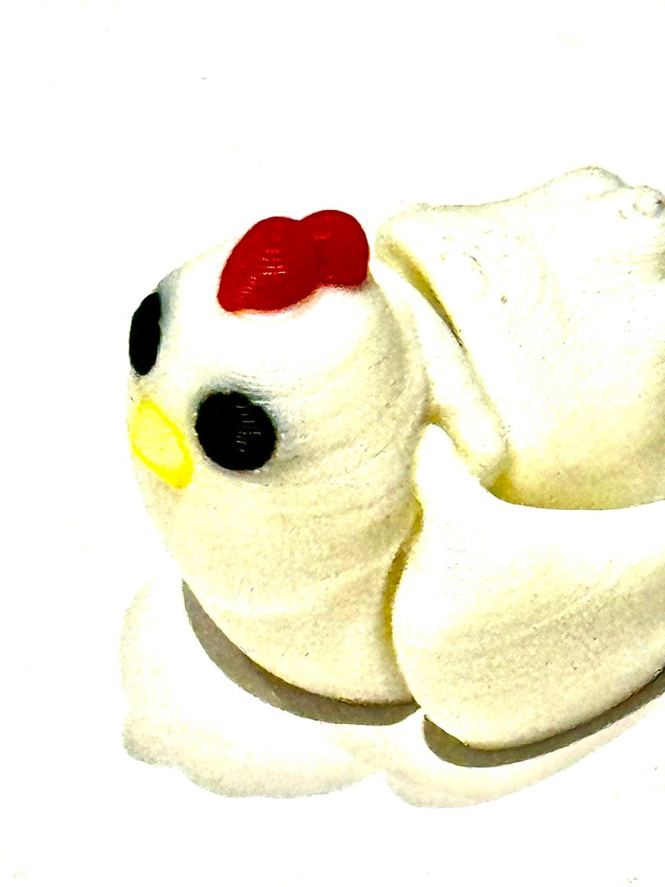 White Chicken 3d Printed