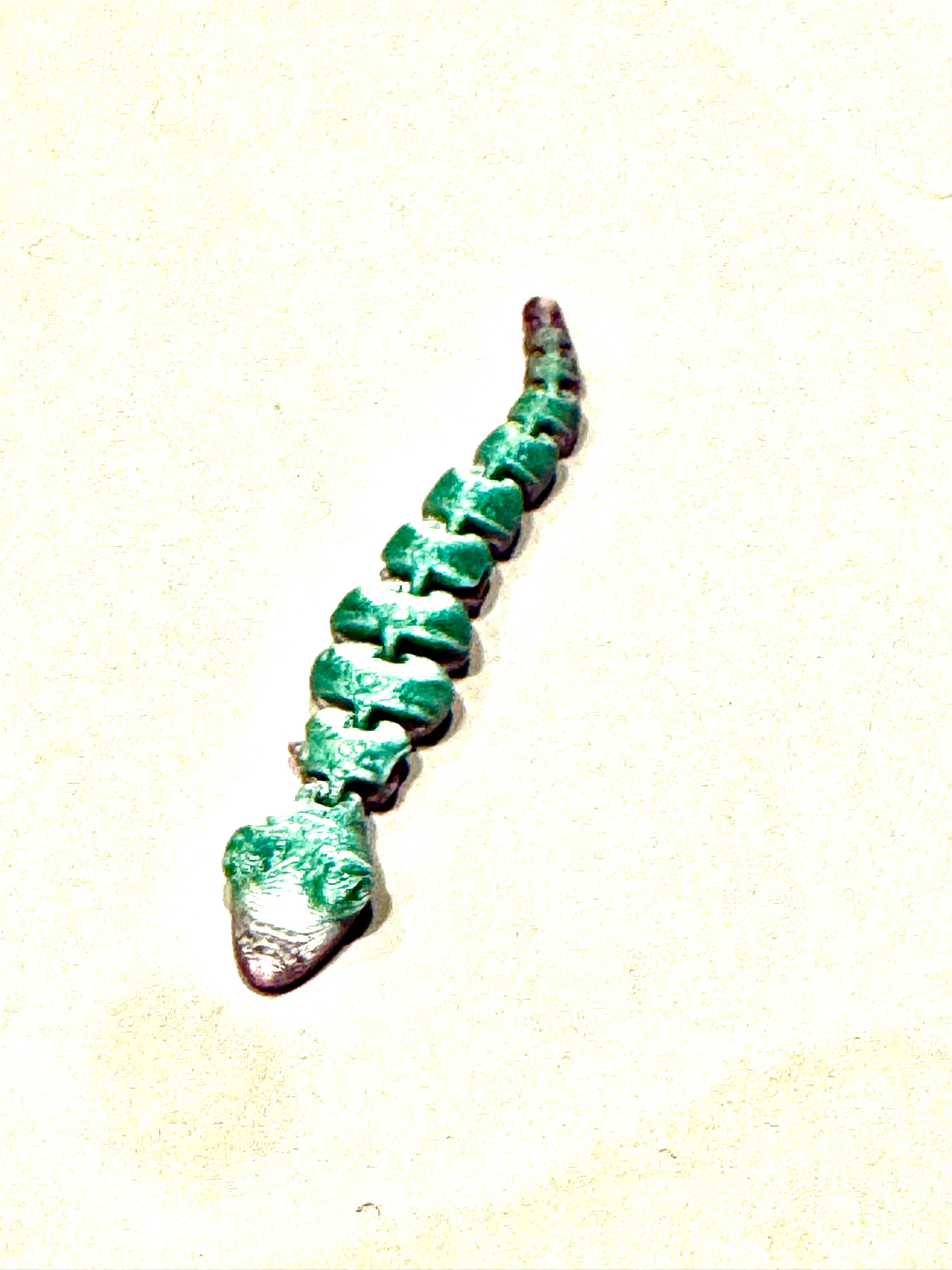 Blue and Purple 3d Printed Snake